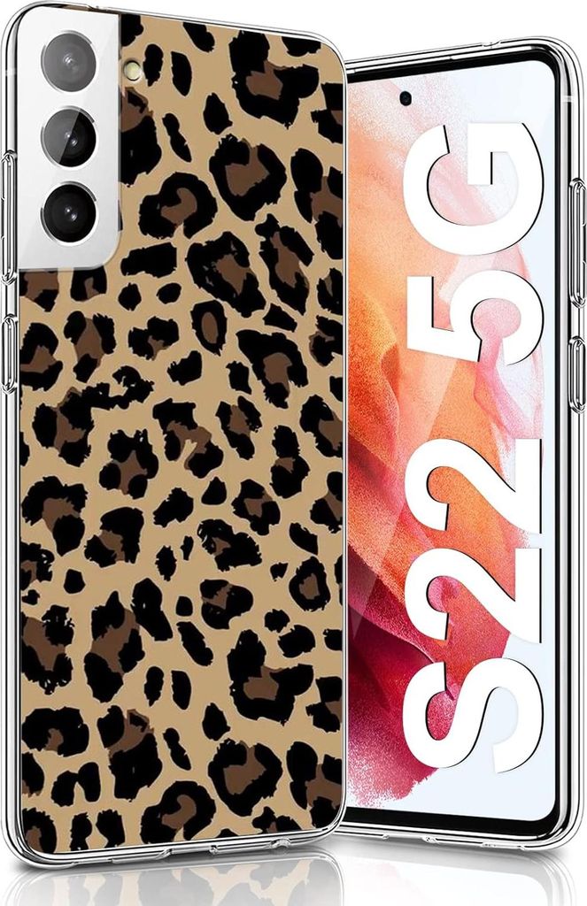 Silikonhülle für Samsung Galaxy S22, Panther-Flecken-Muster, SM-S901