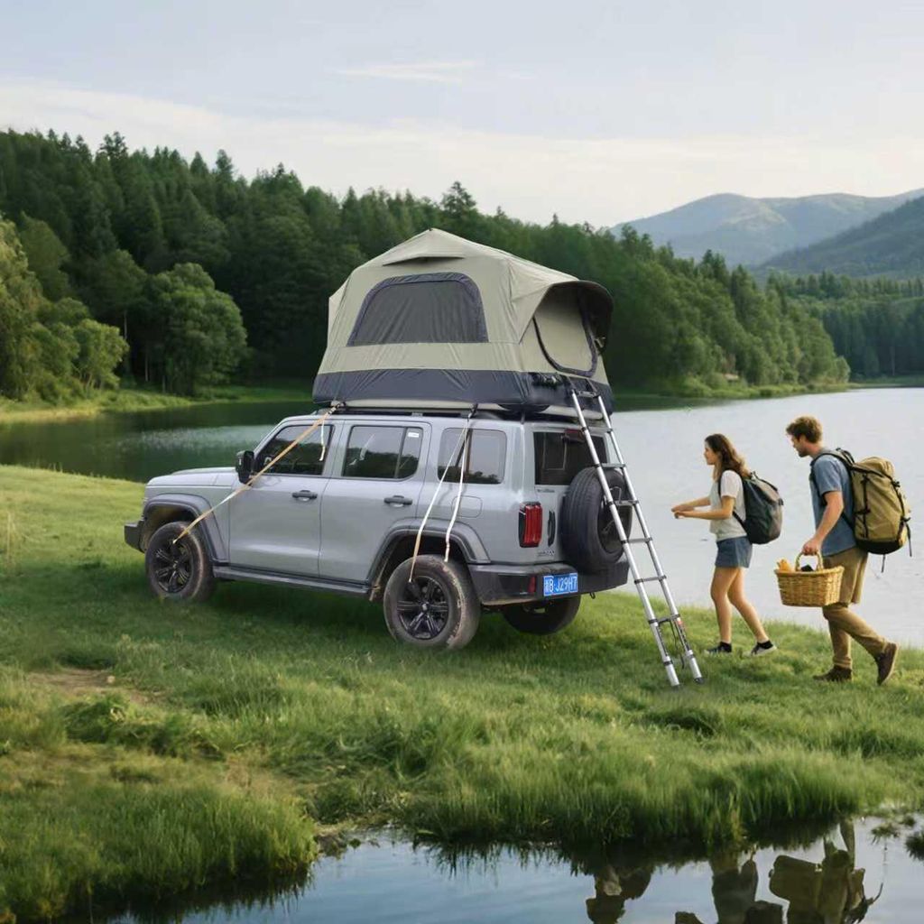 Tente de camping gonflable Clinvia avec pompe à main et Image du produit 