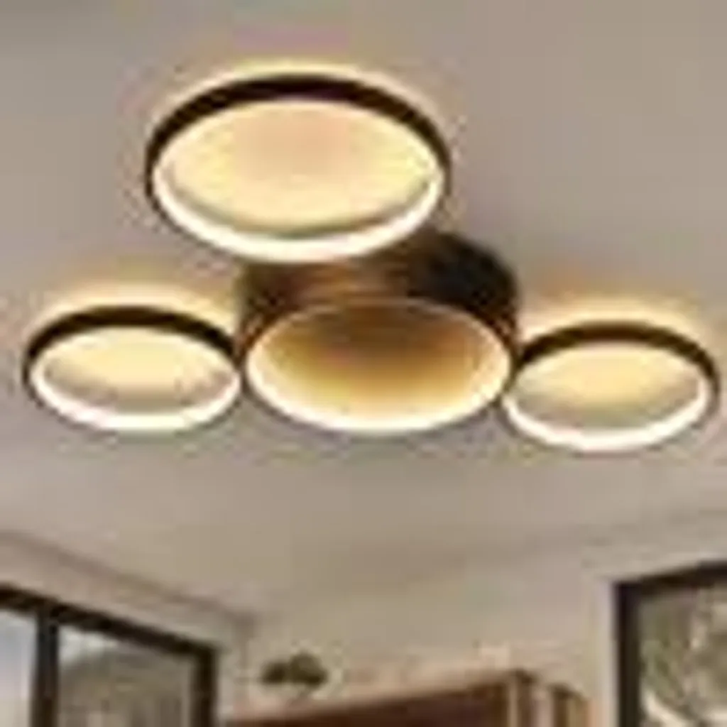 Plafoniera ZMH LED 29W Risparmio Energetico 4 Anelli Bianco Caldo