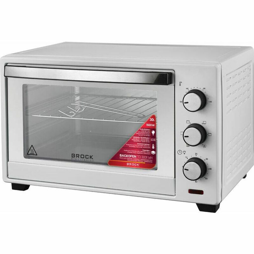 Brock Electronics TO 3001 WH, 30 l, Biały, obrotowy, 100 - Zdjęcie produktu 
