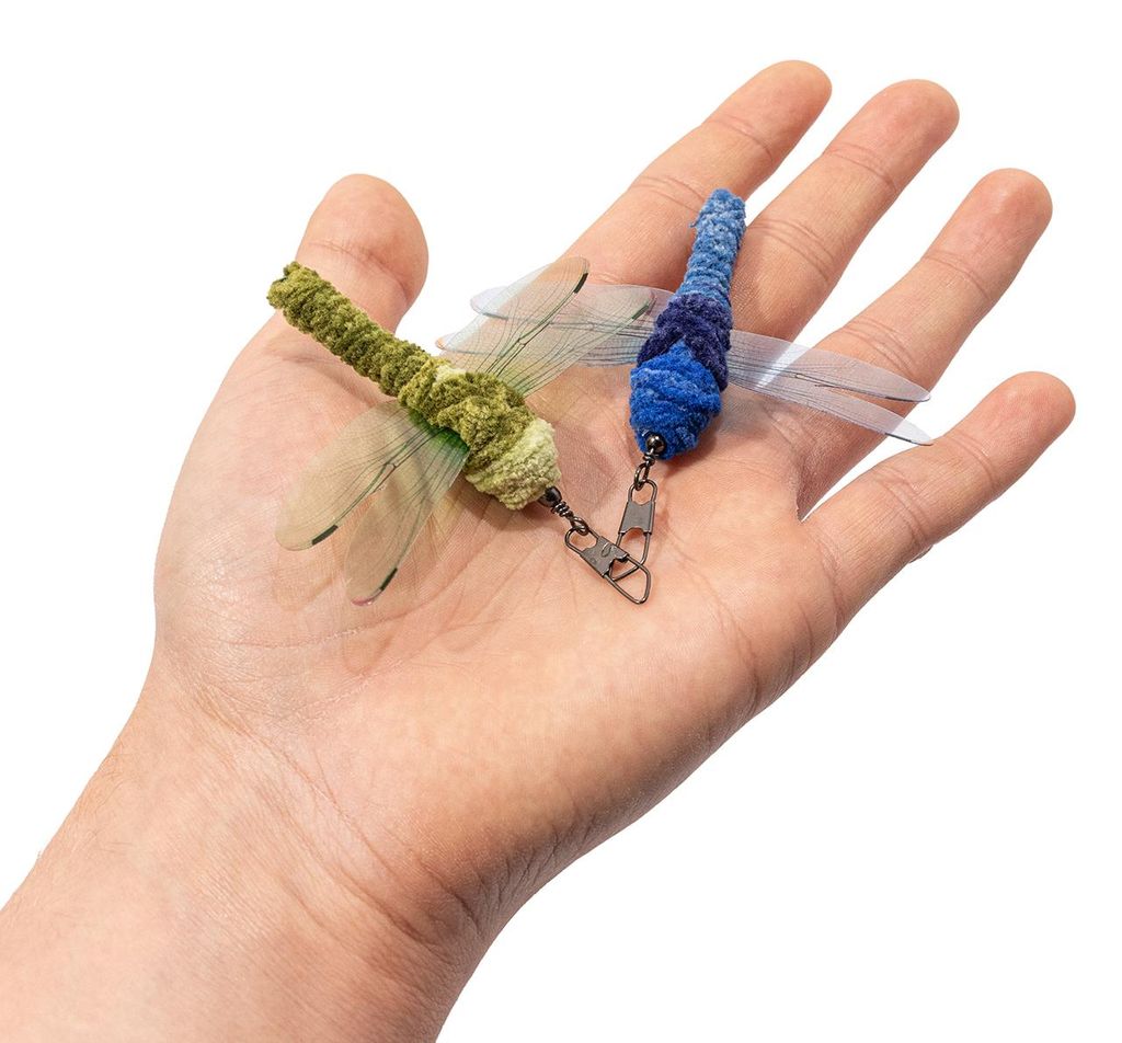 Duo-Set Spielanhänger für Katzenangel · Zwei Libellen · Produktbild 