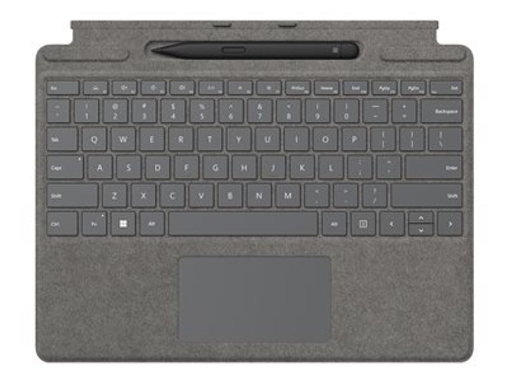 Microsoft Surface Pro Signature Keyboard with Slim Pen 2, AZERTY, Französisch, Touchpad, Microsoft, Surface Pro 8 Surface Pro X, Platin