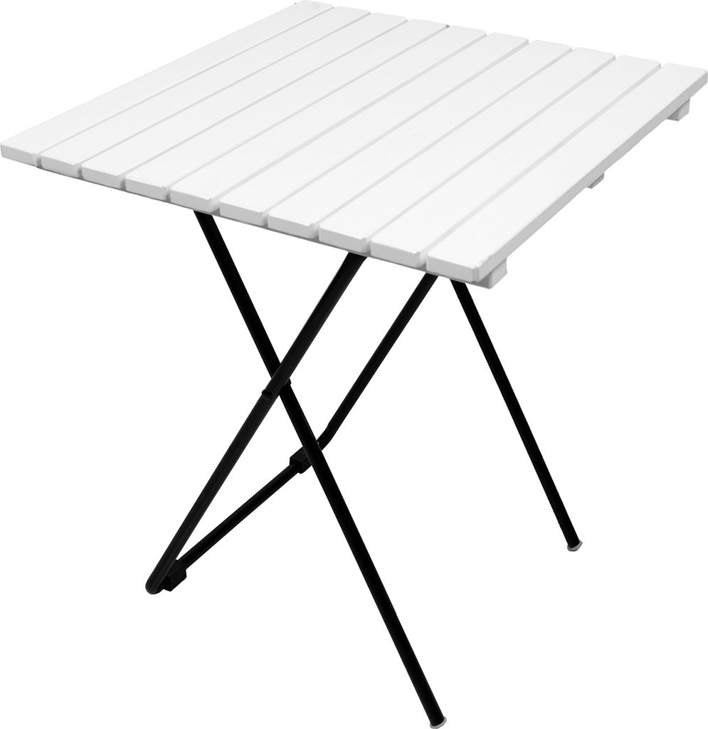 Holz/Metall Campingtisch Beistelltisch Klapptisch klappbar 45x45cm