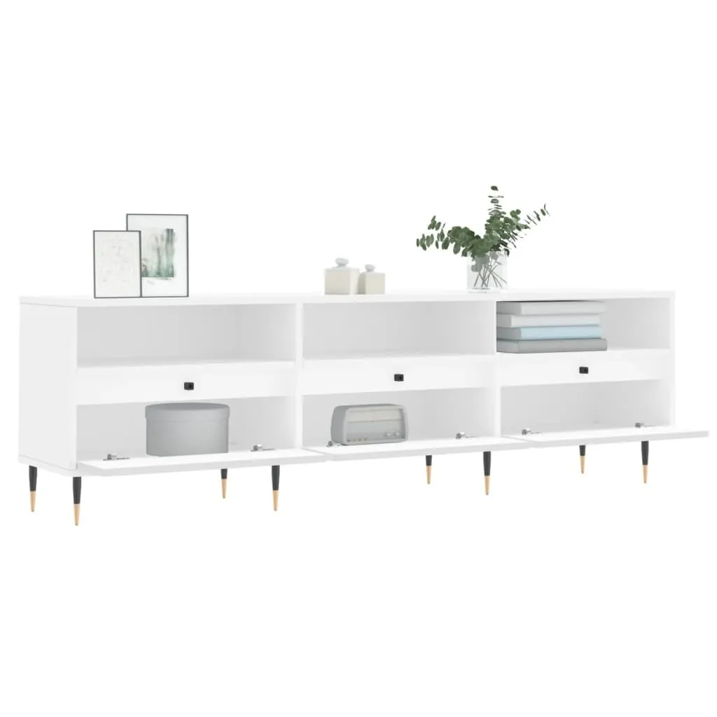 Mobile TV Bianco Elegante 150cm | Arredamento Soggiorno Legno Design - 4
