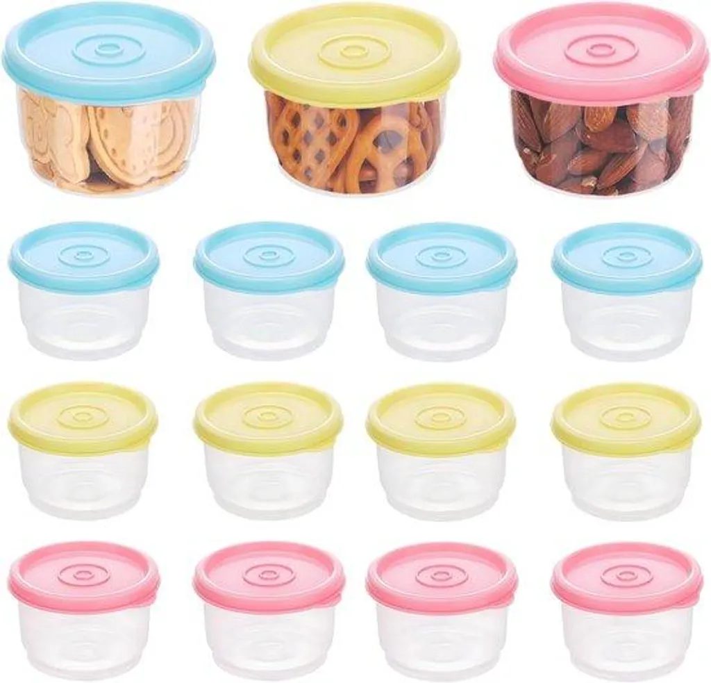 Set de 12 boîtes repas 160 ml pour sauce et épices - Design empilable