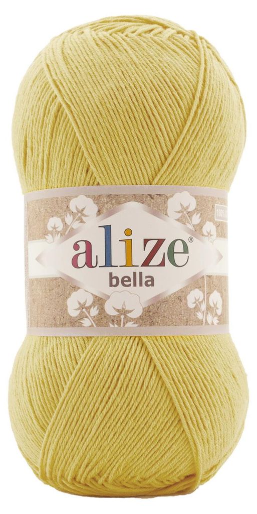 Alize Bella Baumwollgarn 100g 360m Zitrone 110 – weich & atmungsaktiv