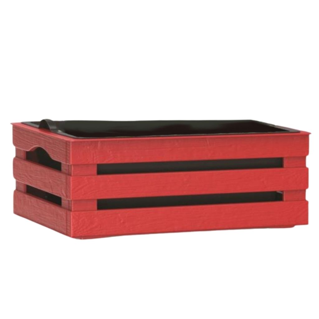 BAMA Blumenkasten mit Innenbehälter TINA Flower 2 SL, rot