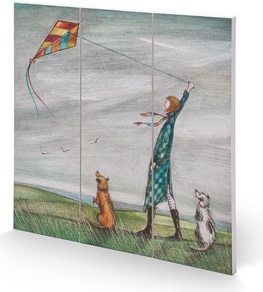Joe Ramm - bedruckt "Dancing In The Wind", Quadratisch PM4248 (30 cm x 30 cm) (Bunt)