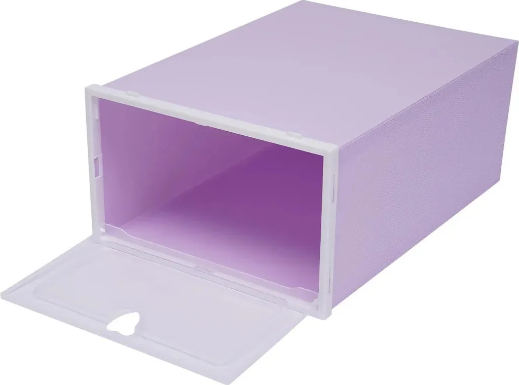 Organisateurs de chaussures pliables et réutilisables - Set de 20 boîtes violettes - 6
