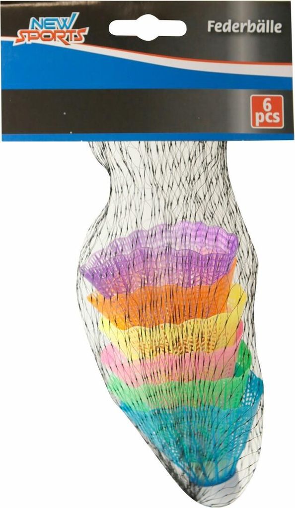 New Sports Federbälle 6er-Set bunt, 1 Stück Produktbild 