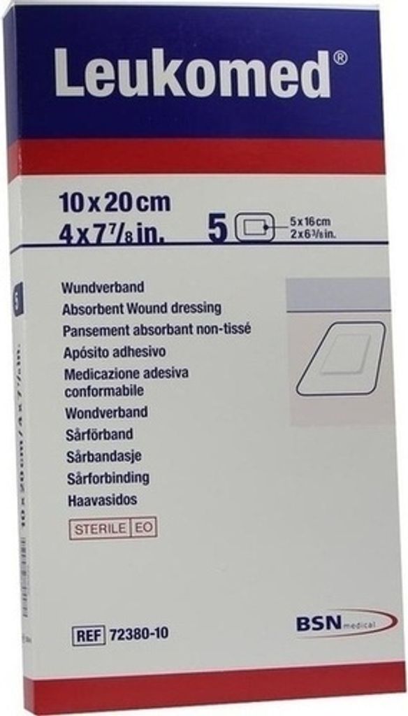 Sterilná náplasť Leukomed 10x20 cm 5 ks Obrázok produktu 