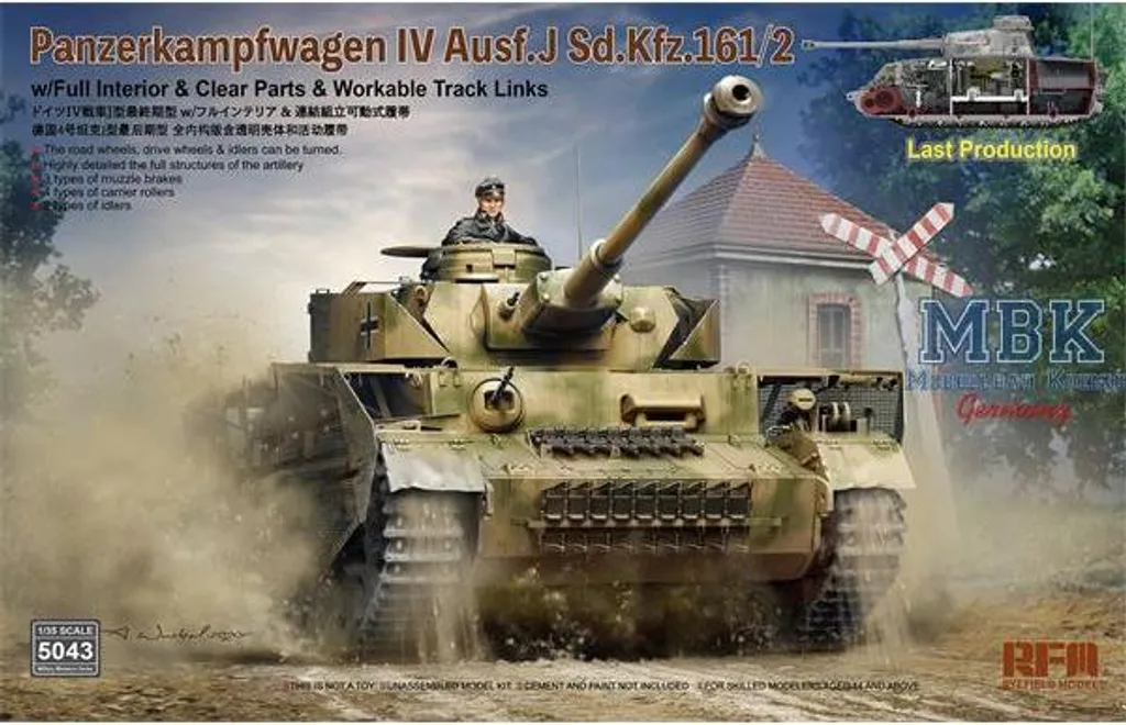 RFM5043 Panzer IV Ausf. J Dernière Production avec Intérieur Complet 1/35
