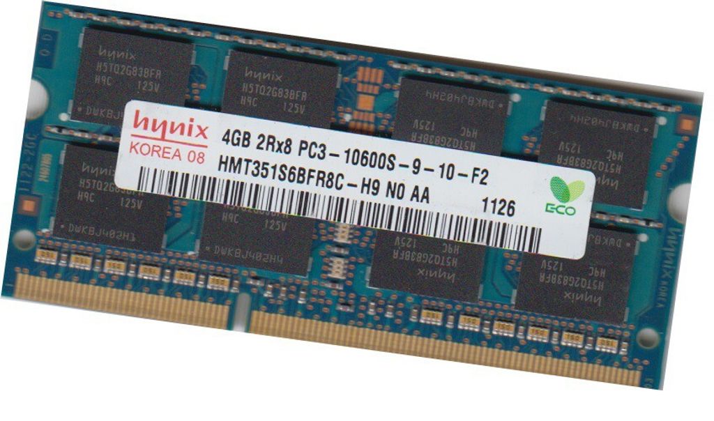 Hynix 4Gb SoDimm 1333Mhz Ram Memory HMT351S6BFR8C Pc-10600s Zdjęcie produktu 