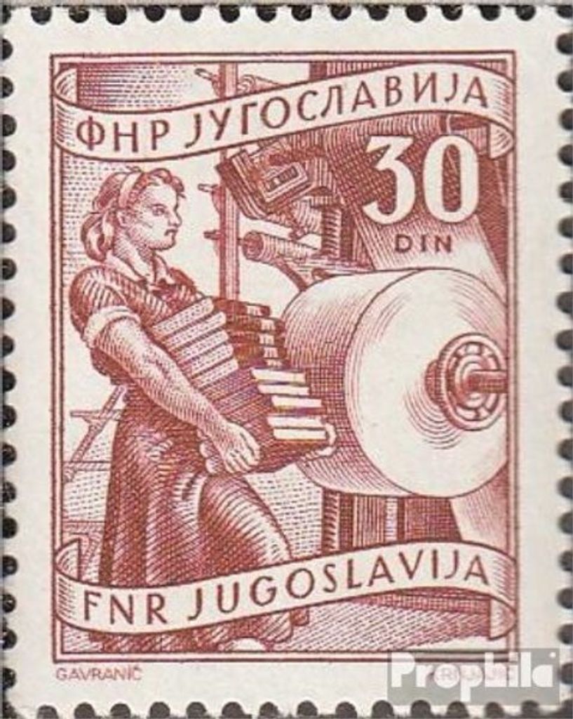 Briefmarken Jugoslawien 1950 Mi 638 postfrisch Freimarken