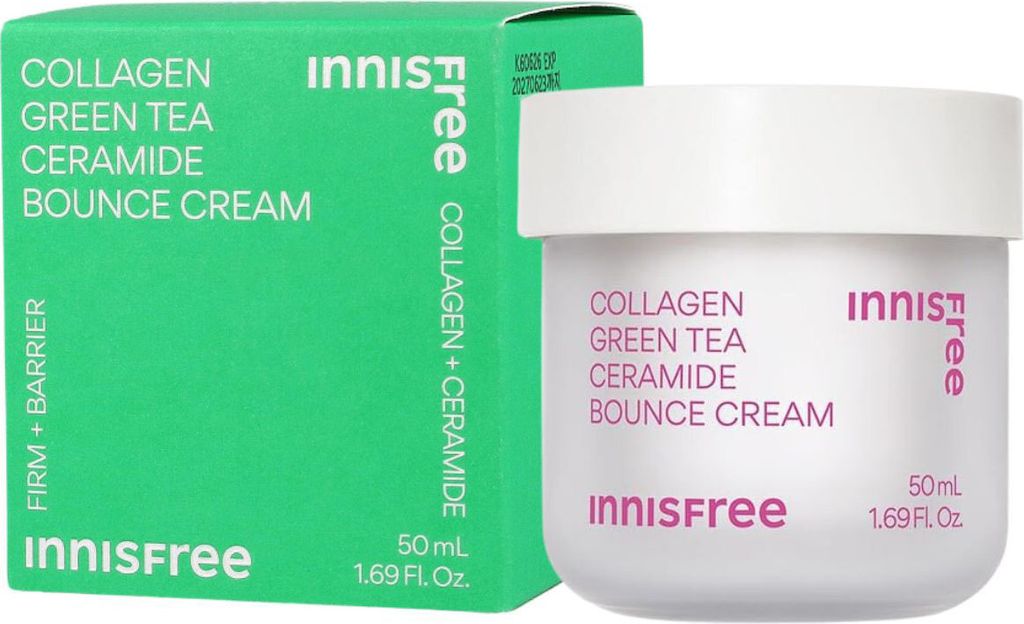 Innisfree Collagen Green Tea Ceramide Bounce Cream 50Ml Produktbild 