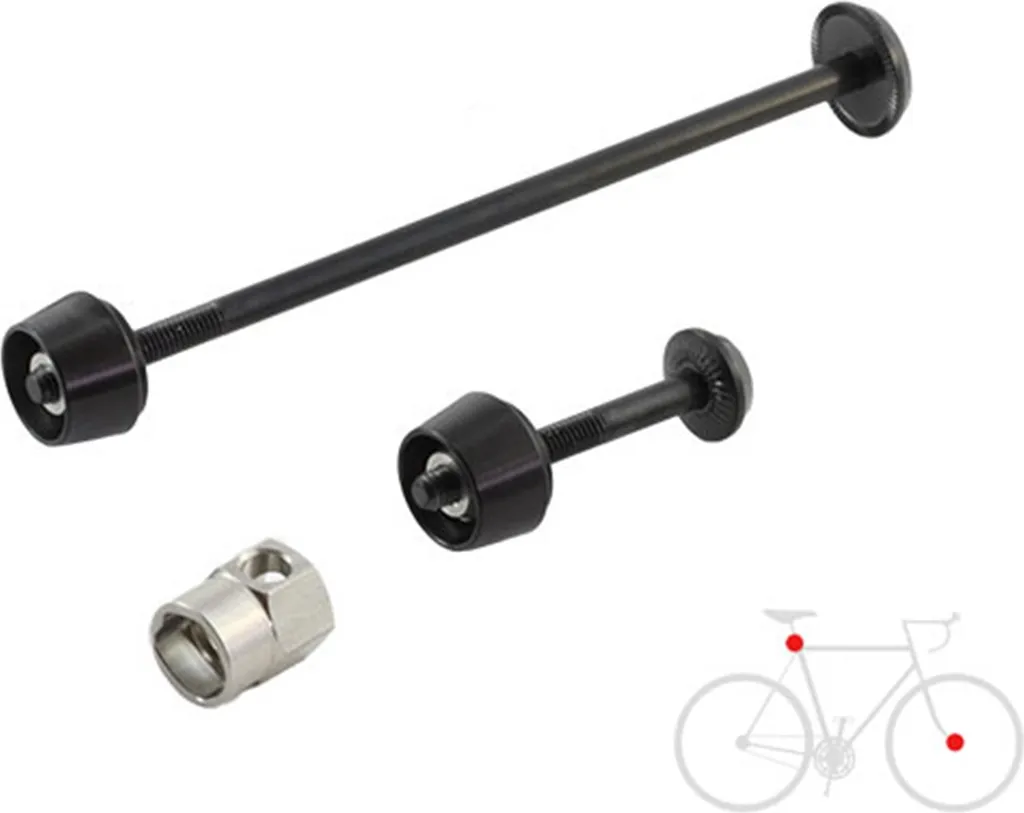 Évitez le vol de roue et selle avec le système Pitlock Set 01 noir