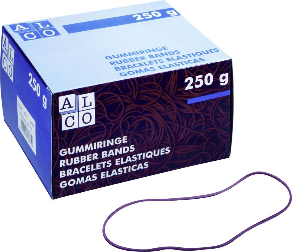 Gummiring Naturkautschuk 40mm rot 250g Packung mit 40 Stück