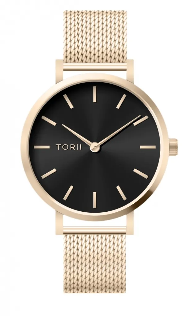 Montre-bracelet Femme en Or Rose TORII L38LM.BL : Accessoire de Mode Chic