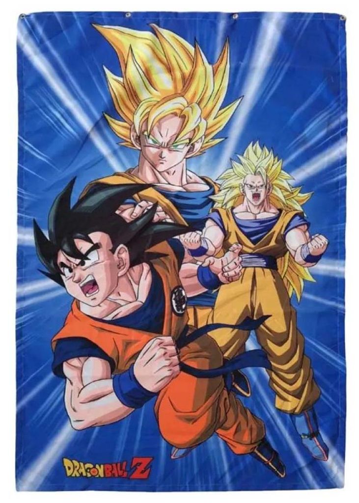 Stor Dragon Ball Plakat 125x85 Cm Blau Blau One Size