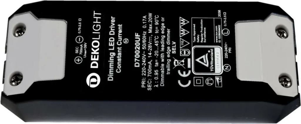 Alimentation LED BASIC D70020UF 20W 700mA Dimmable Light Impressions