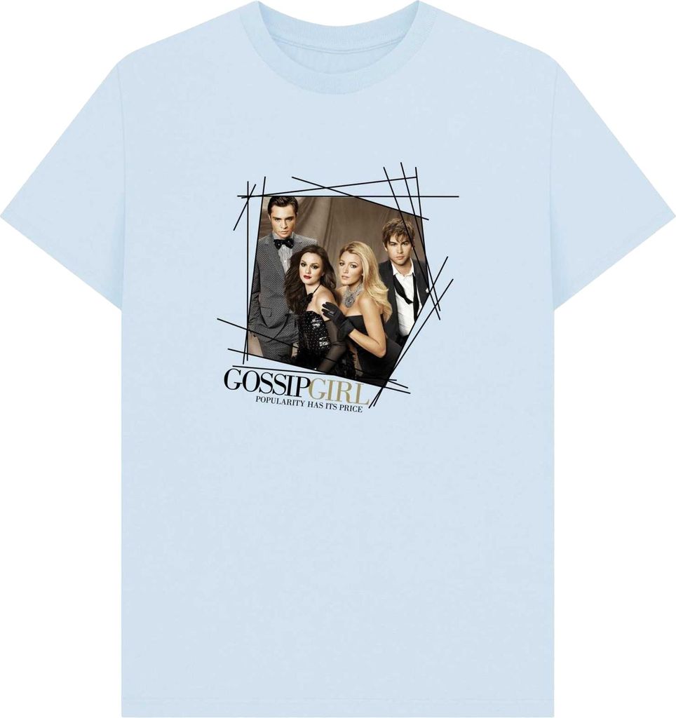 Gossip Girl - T-Shirt für Herren/Damen Uni PN2130 (M) (Himmelblau)
