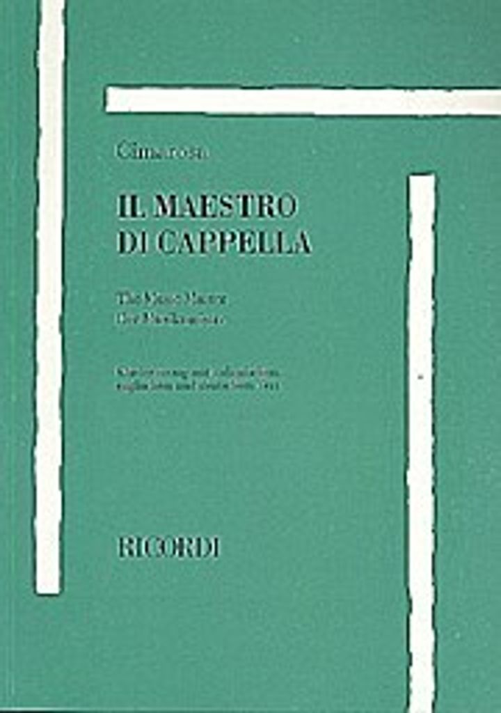 Il maestro di cappella : Intermezzogiocoso per voce di basso