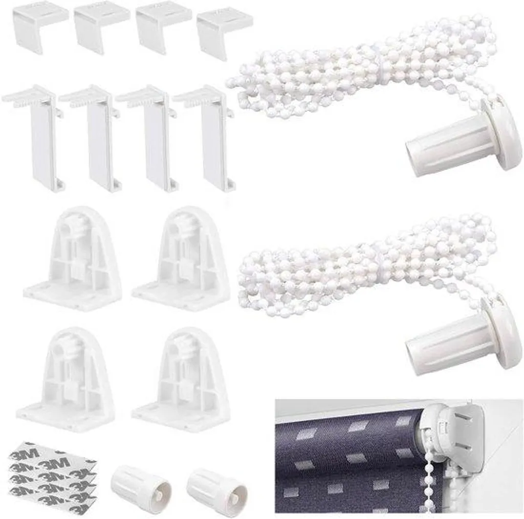 Support Store Fenêtre Bois sans percer - Fixation Pince 17mm (16 pcs)