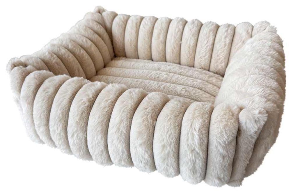 Nobby Hundebett Stripe 75 x 55 cm creme Produktbild 