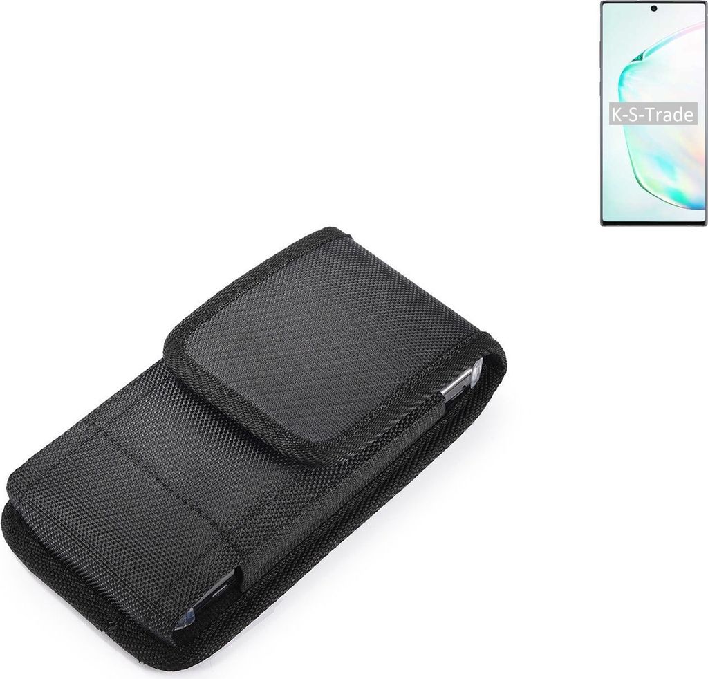 Holster Gürteltasche kompatibel mit Samsung Galaxy Note 10+ Holster Gürtel Tasche wasserabweisend Handy Hülle Schutz Hülle Outdoor schwarz