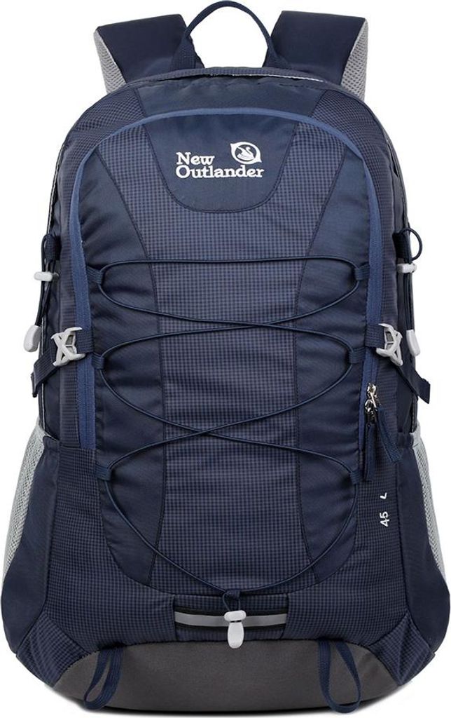 Wanderrucksack 45L, Wasserdichter Herrenrucksack, Damen Trekkingrucksack, Reiserucksack, Outdoorrucksack mit Reflektorstreifen für Wandern, Radfah...