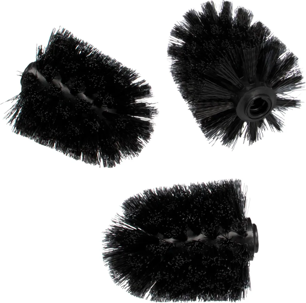 Ricambi Scopino WC bremermann Nero Set da 3 per Design Bagno #91128