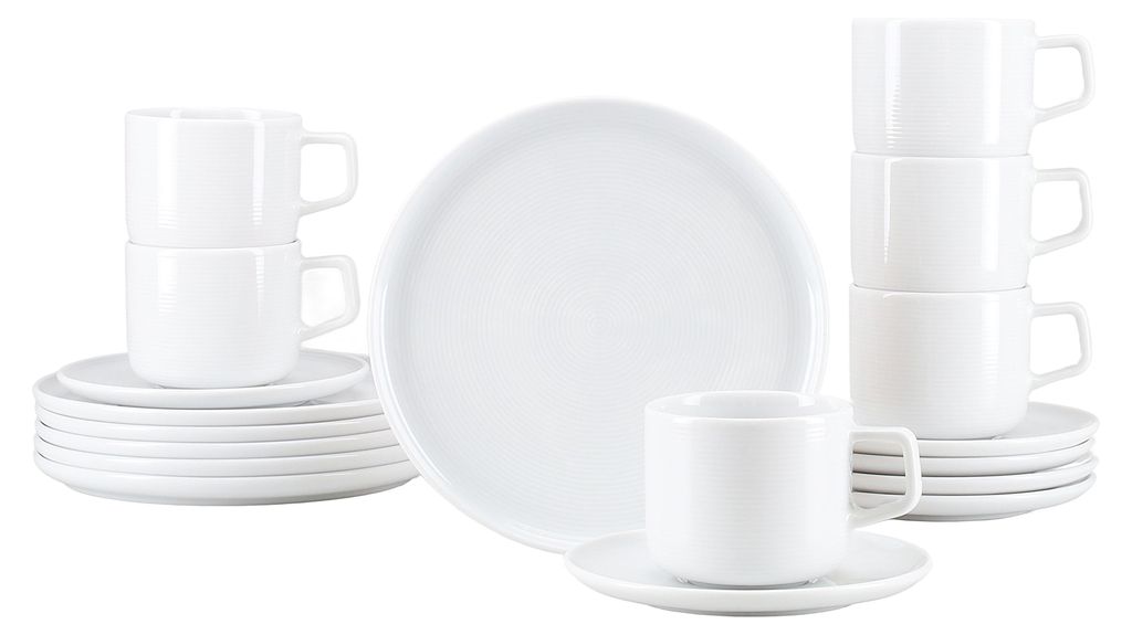 CreaTable, 25075, Session White, Kaffeeservice 18-tlg, Produktbild 