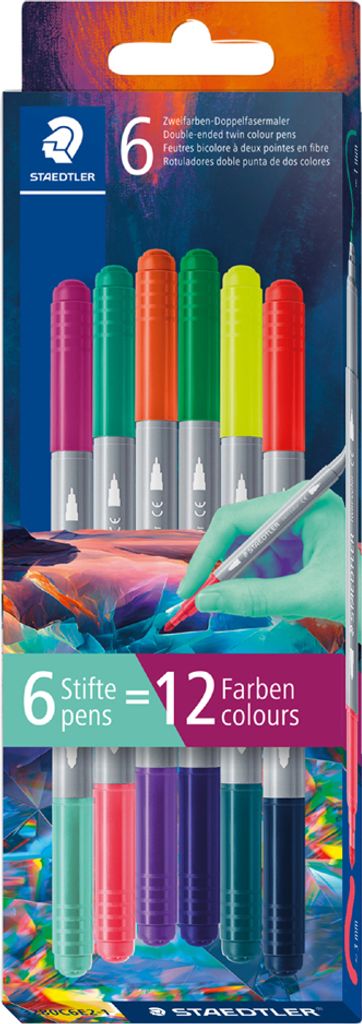 STAEDTLER Doppelfasermaler Edition 1 6er Kartonetui