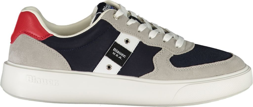 Stylischer Herrensportschuh in Blau mit kontrastierenden Details