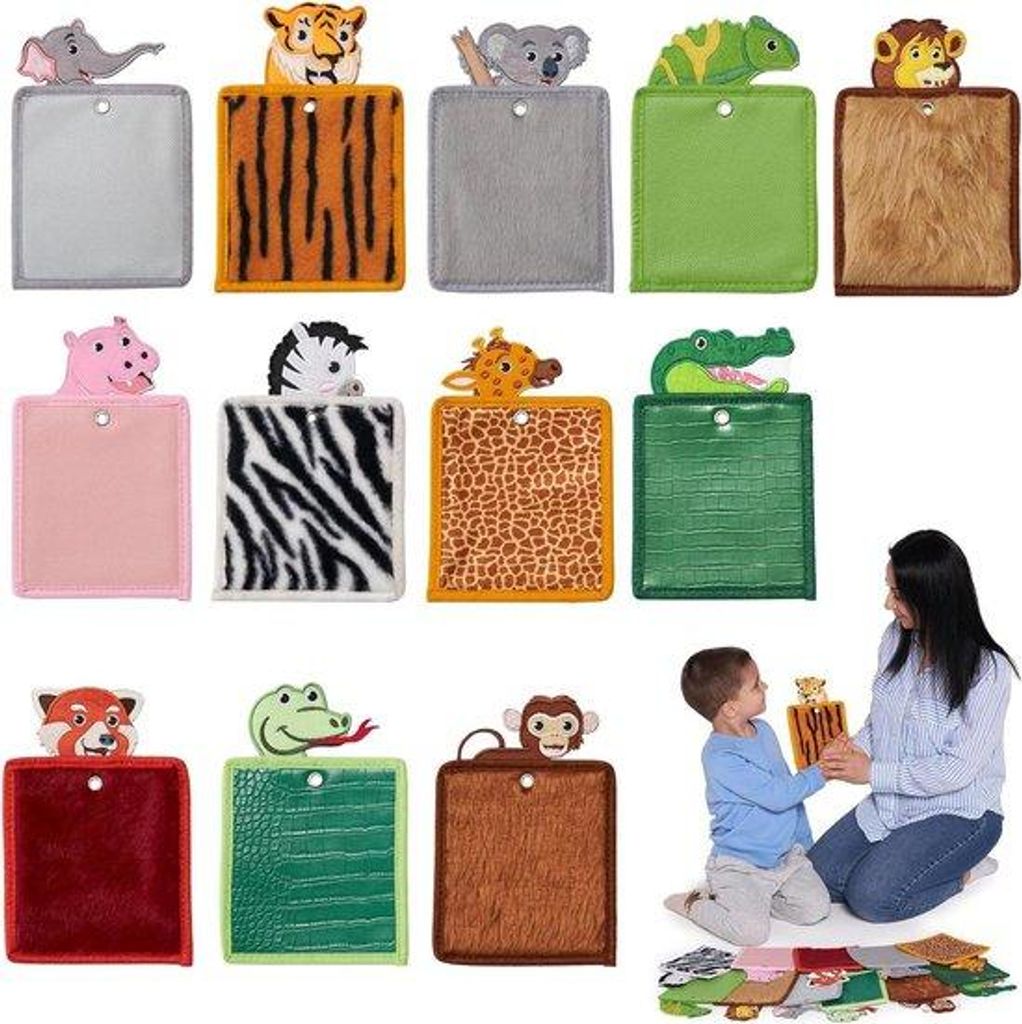 Sensomotorische Lernmatte mit Texturen für Kinder | Tastbare Steine | Spielmatte für autistische Kinder | Förderung der Sinneswahrnehmung | Lern...