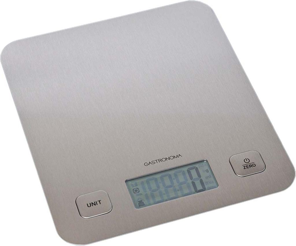 Gastronoma 18310015 - Digitale Küchenwaage 5 kg - Edelstahl