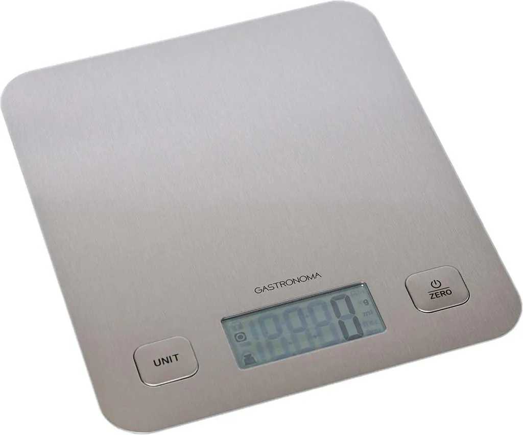 Balance de cuisine inox 5 kg GASTRONOMA 18310015 à affichage LCD clair