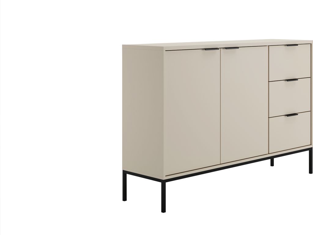Buffet Seattle mit 3 Schubladen und 2 Türen, Kaschmir, 150cm