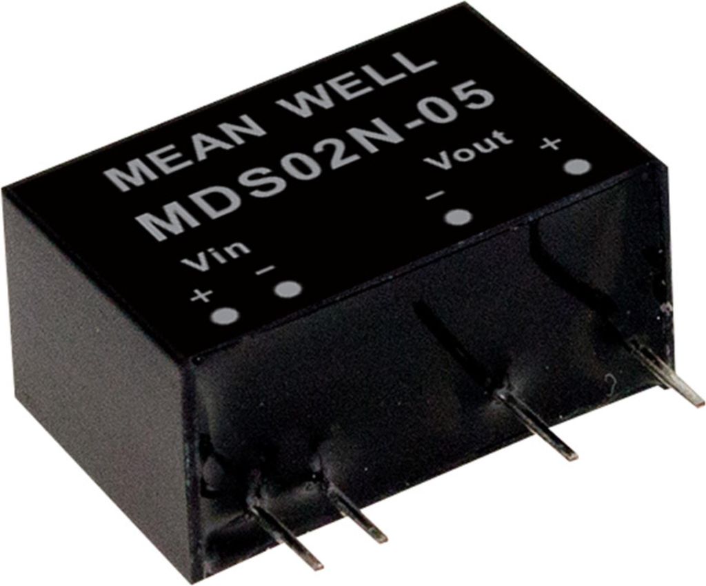MEANWELL MDS02N-12, DC DC-Wandler, 24:12V 167mA 2W