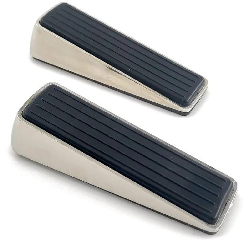 Cale de blocage antidérapante 12 cm en métal zinc pour charges lourdes