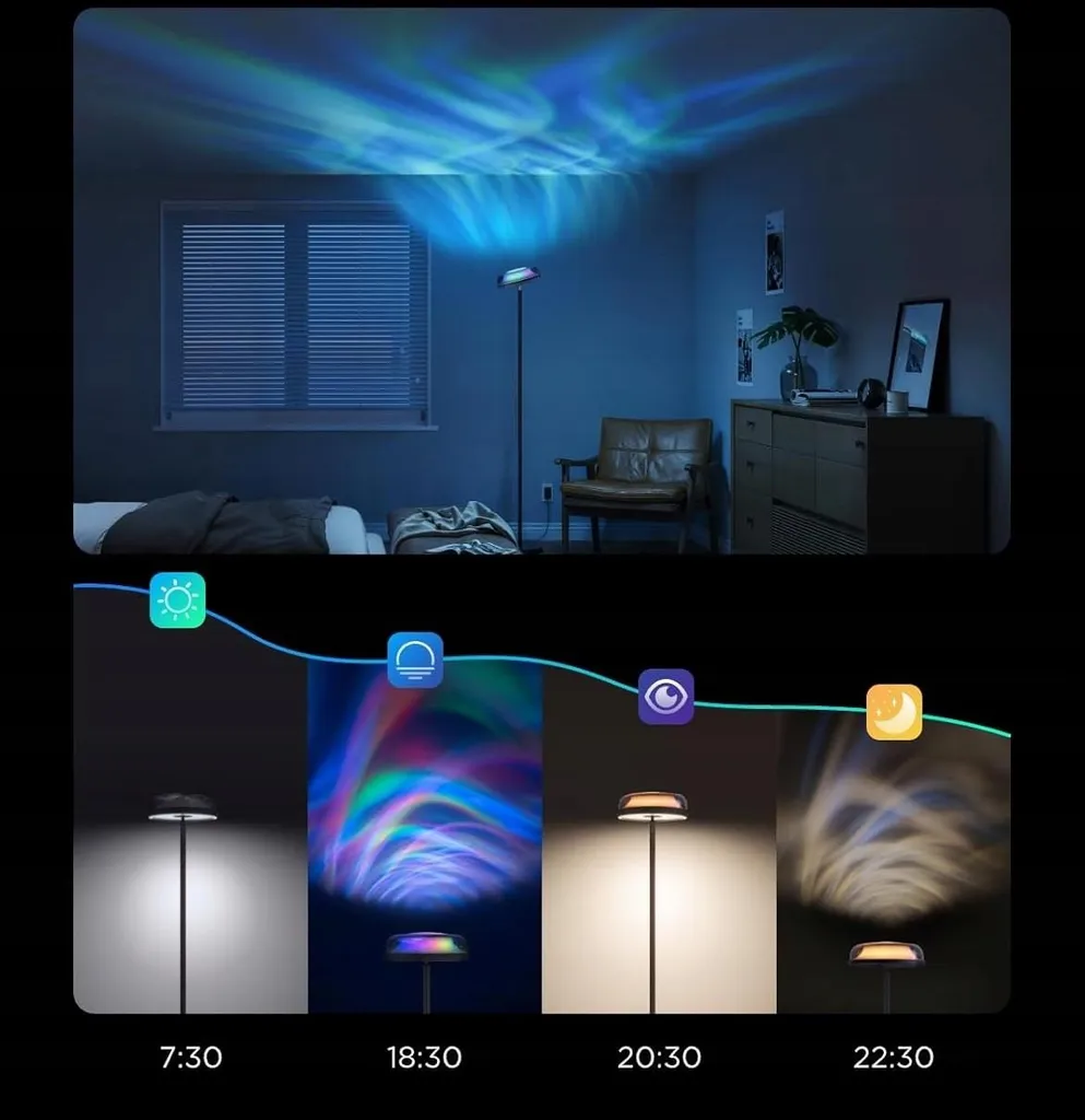 Lampadaire d'Ambiance Salon Govee pour Éclairage Mural et Soirées TV