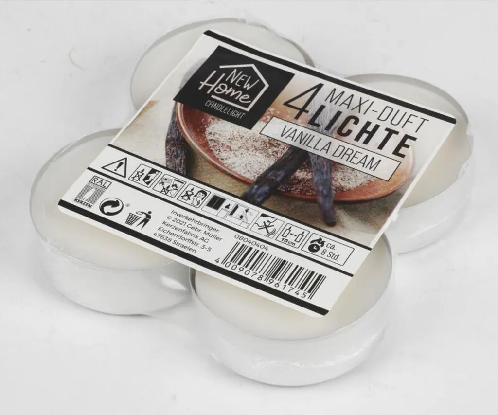 Bougies chauffe-plat anti-odeurs parfumées lot de 15 maxi format