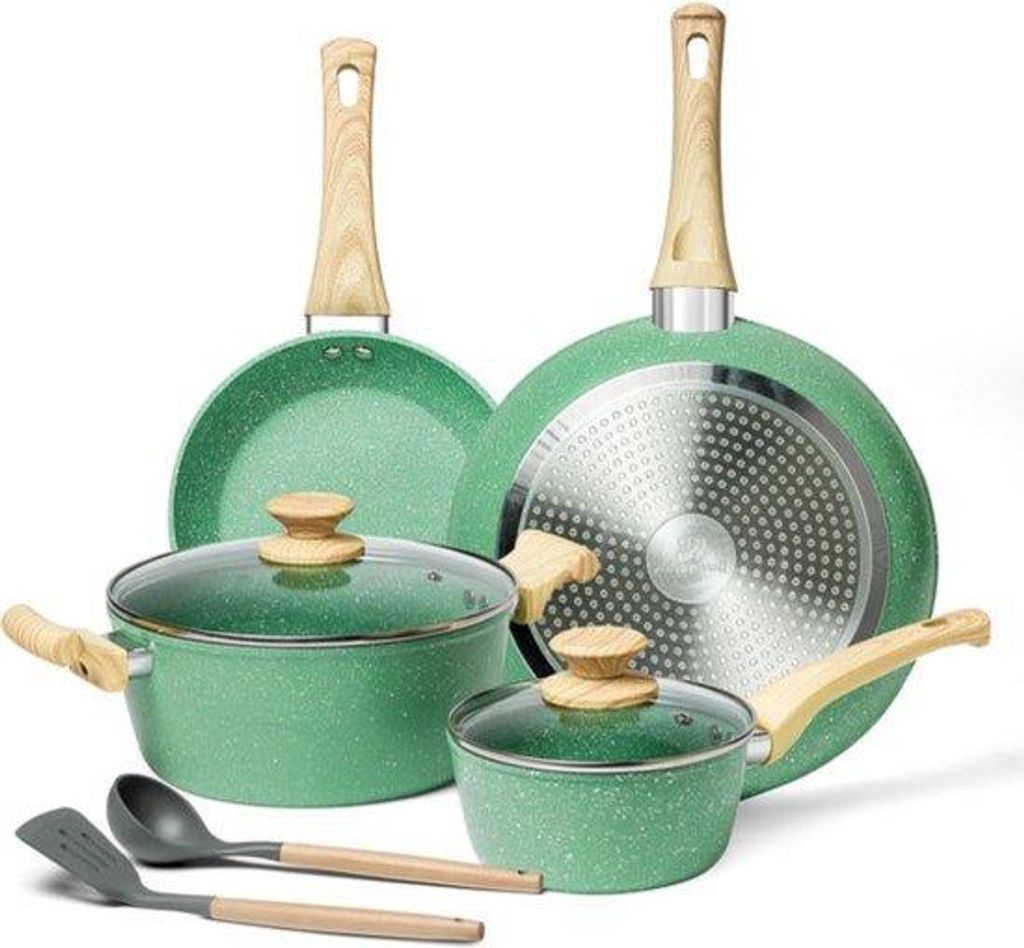 Kochset - Wok mit Deckel - Stahlwok - Backofenwok - Wokpan
