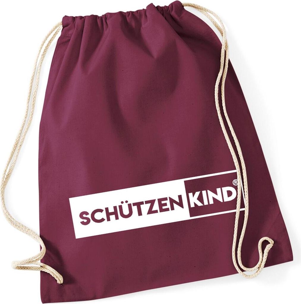 Huuraa Turnbeutel Schützenkind Modern 12 Liter Burgundy Produktbild 