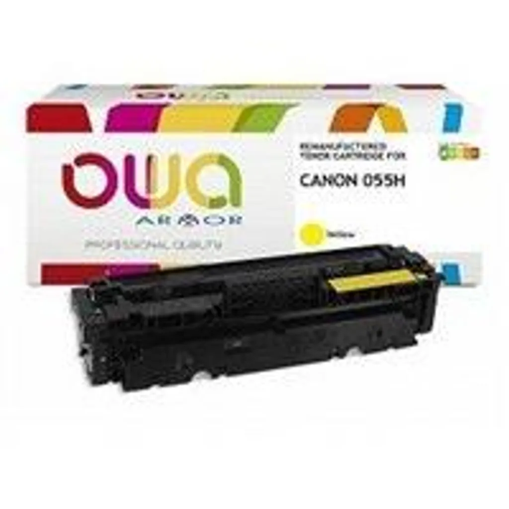 Toner jaune OWA Armor compatible Canon CRG-055H Y idéal pour gros volume