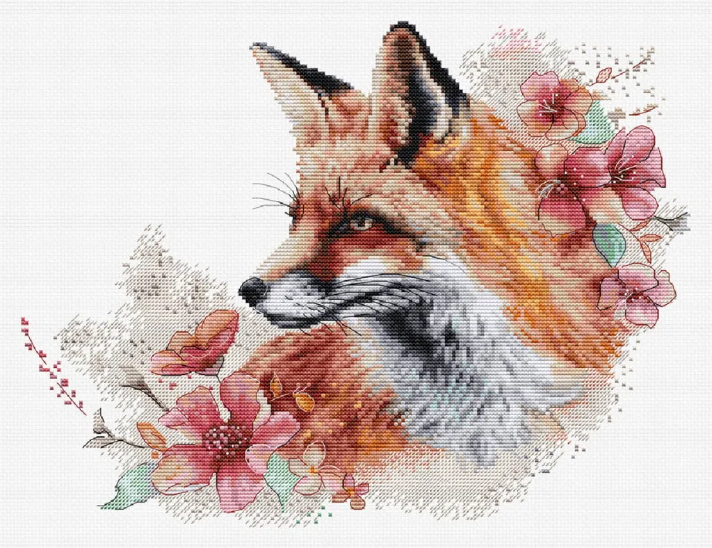 Kit Broderie Complet Point de Croix Luca-S avec Diagramme Clair 30x22cm