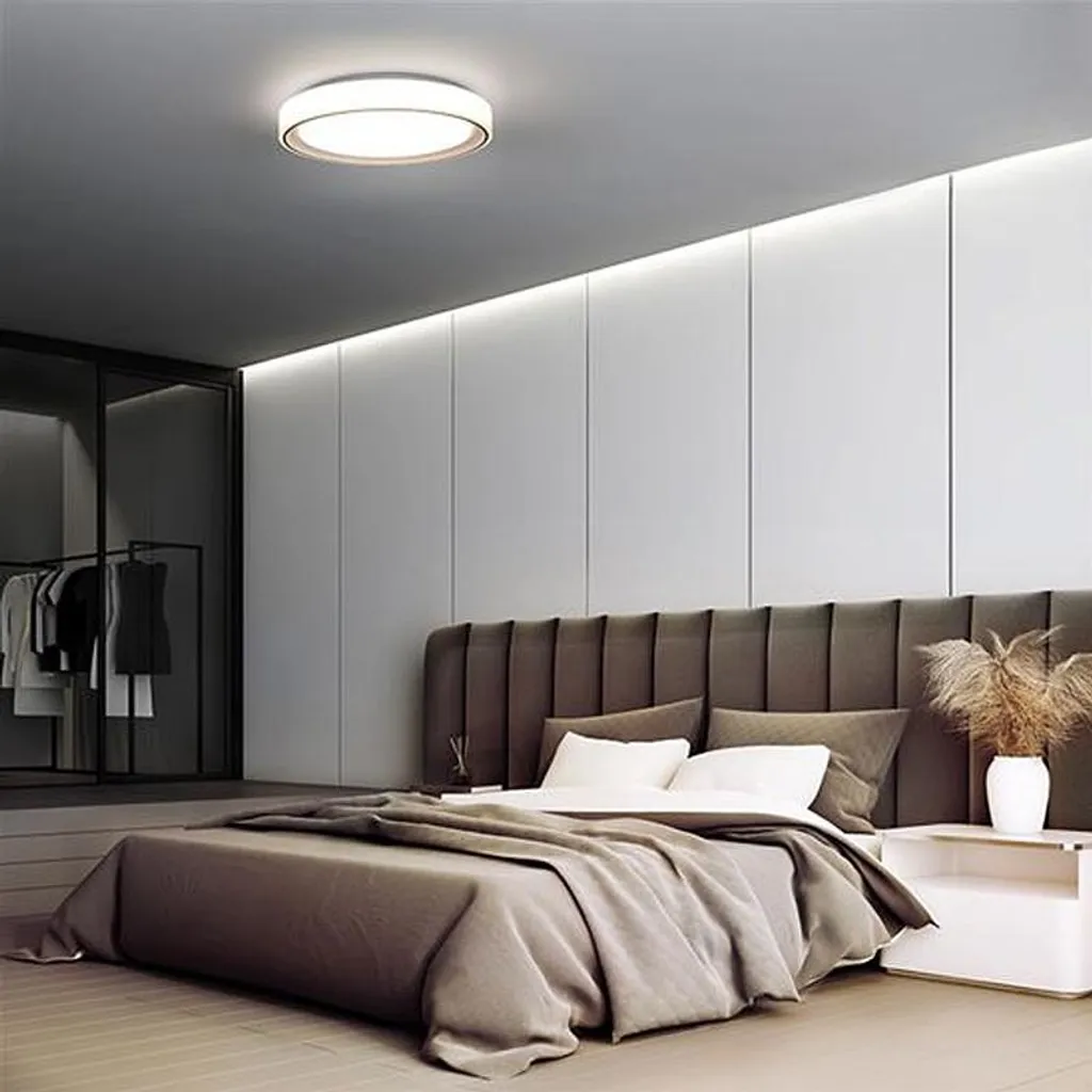 Luminaire de plafond LED commutable RGB et CCT 400mm 36W Blanc