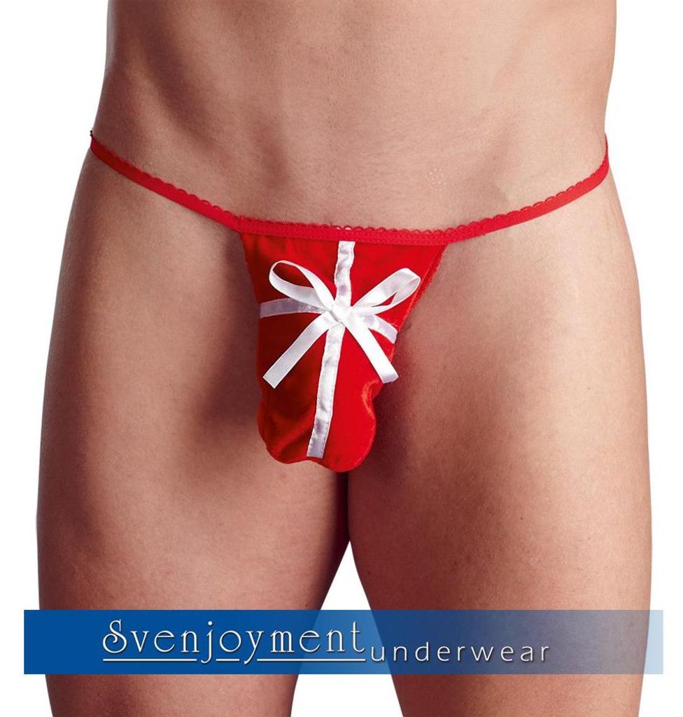 Svenjoyment Geschenk-String aus Pannesamt