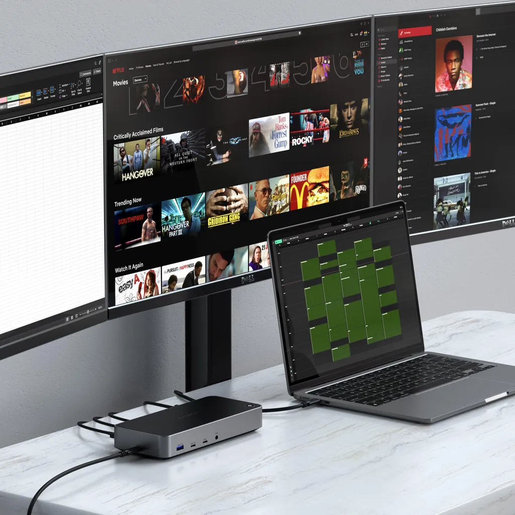 Solution Triple Écran 4K Satechi pour Ordinateur USB-C USB-A avec Câble - 6