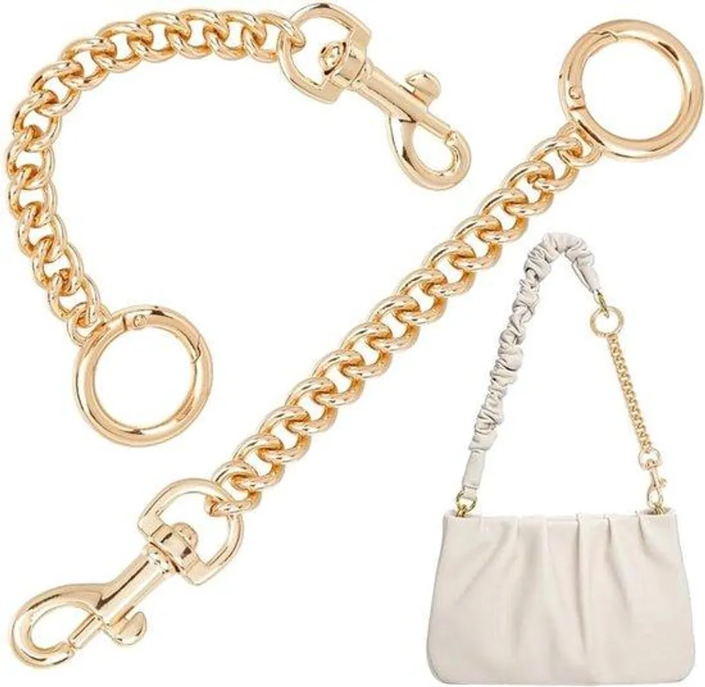 Rallonge de anse dorée pour sac à l'épaule - Extension métal de 16 cm